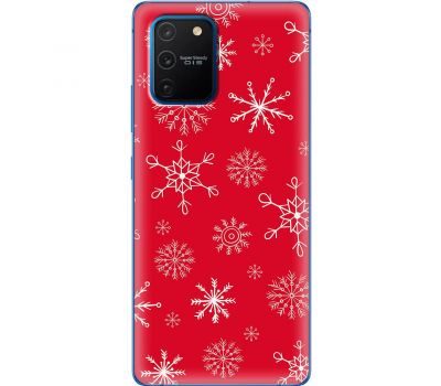 Чохол для Samsung Galaxy S10 Lite (G770) / A91 MixCase Новий рік паттерн сніжинки