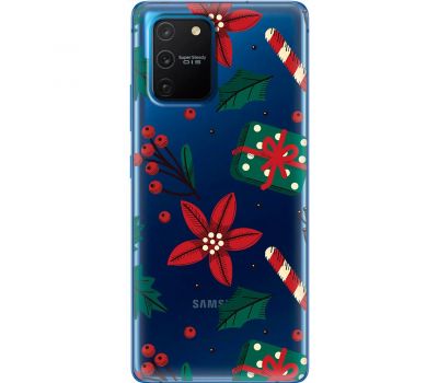 Чохол для Samsung Galaxy S10 Lite (G770) / A91 MixCase Новий рік патерн омела