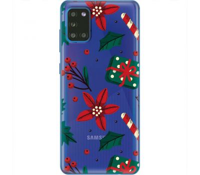 Чохол для Samsung Galaxy A31 (A315) MixCase Новий рік патерн омела