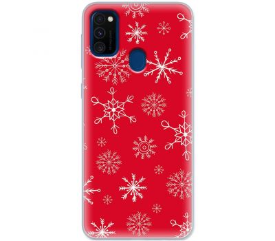 Чохол для Samsung Galaxy M21 / M30s MixCase Новий рік паттерн сніжинки