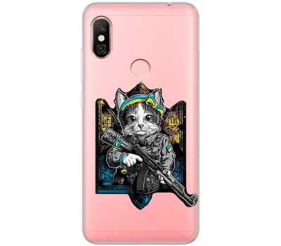 Чохол для Xiaomi Xiaomi Redmi Note 6 Pro MixCase патріотичні кіт захисник