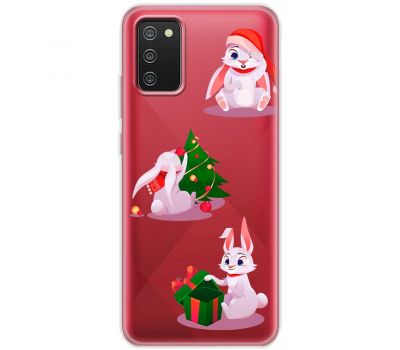 Чохол для Samsung Galaxy A02s (A025) MixCase Новий рік символ року кролик