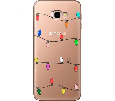 Чохол для Samsung Galaxy J4+ 2018 (J415) MixCase Новий рік кольорова гірлянда