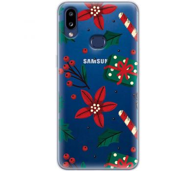 Чохол для Samsung Galaxy A10s (A107) MixCase Новий рік патерн омела