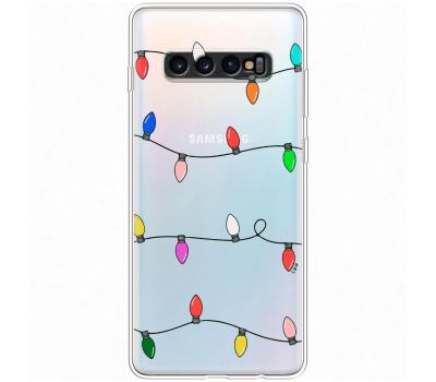 Чохол для Samsung Galaxy S10+ (G975) MixCase Новий рік кольорова гірлянда