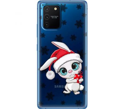 Чохол для Samsung Galaxy S10 Lite (G770) / A91 MixCase Новий рік кролик у сніжинках