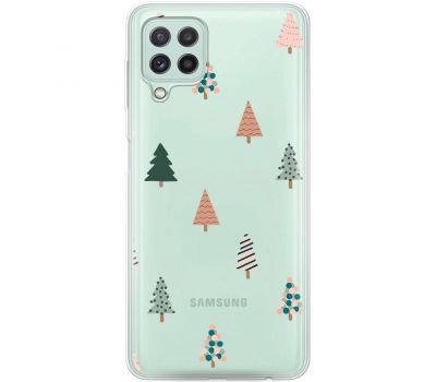 Чохол для Samsung Galaxy A22 (A225) / M32 MixCase Новий рік патерн новорічні ялинки