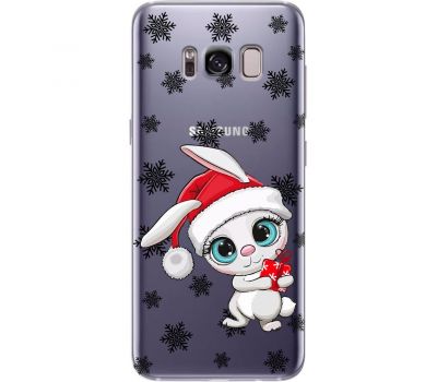 Чохол для Samsung Galaxy S8+ (G955) MixCase Новий рік кролик у сніжинках