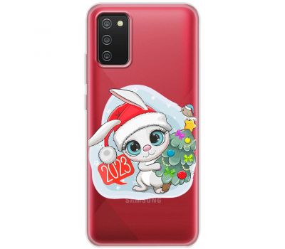 Чохол для Samsung Galaxy A02s (A025) MixCase Новий рік кролик 2023