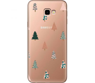 Чохол для Samsung Galaxy J4+ 2018 (J415) MixCase Новий рік патерн новорічні ялинки