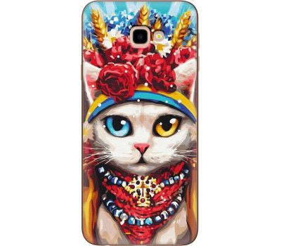 Чохол для Samsung Galaxy J4+ 2018 (J415) MixCase Новий рік символ кіт патріот