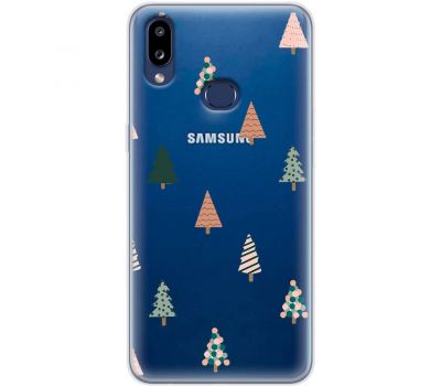 Чохол для Samsung Galaxy A10s (A107) MixCase Новий рік патерн новорічні ялинки