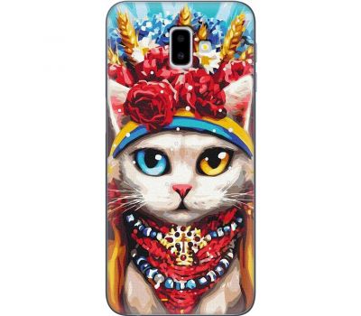 Чохол для Samsung Galaxy J6+ 2018 (J610) MixCase Новий рік символ кіт патріот