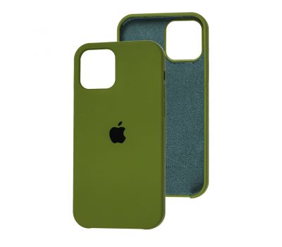 Чохол Silicone для iPhone 12 / 12 Pro case army green