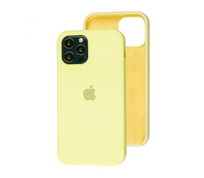 Чохол Silicone для iPhone 12 / 12 Pro case custard