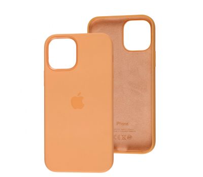 Чохол для iPhone 12 / 12 Pro Full Silicone case cantaloupe