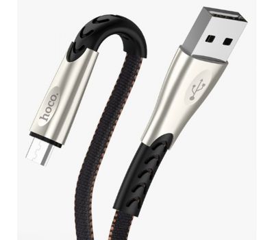 Кабель USB Hoco U48 Superior microUSB 2.4A 1.2m черный 3022777