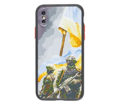 Чохол для iPhone X / Xs WAVE Ukraine Shadow Matte warriors of light