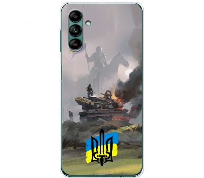 Чохол для Samsung Galaxy A04S (A047) MixCase патріотичні танк у вогні