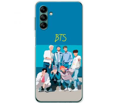 Чохол для Samsung Galaxy A04S (A047) MixCase BTS на блакитному