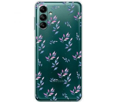 Чохол для Samsung Galaxy A04S (A047) Mixcase квіти патерн гілки з градієнтом