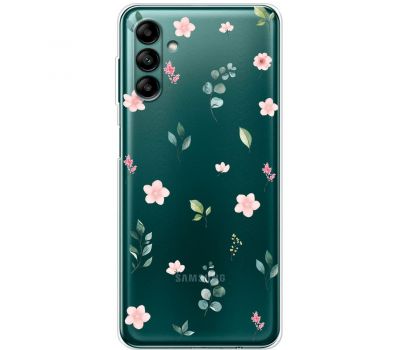 Чохол для Samsung Galaxy A04S (A047) Mixcase квіти патерн квіти гілки евкаліпт