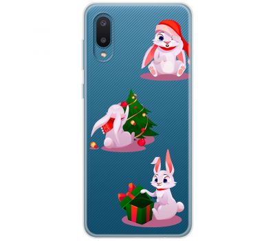 Чохол для Samsung Galaxy A02 (A022) MixCase Новий рік символ року кролик