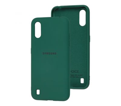 Чохол для Samsung Galaxy A01 (A015) Silicone Full зелений / pine green