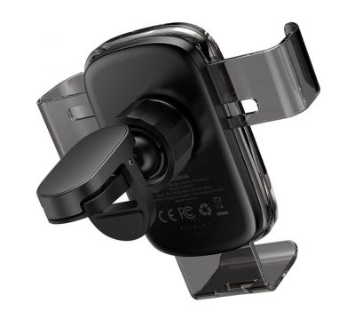 Автомобильная беспроводная зарядка Baseus Explore Gravity Car Mount 15W черный 3026096