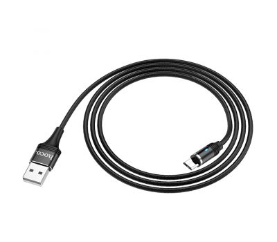 Кабель USB Hoco U76 Fresh magnetic microUSB 1.2m черный 3026966