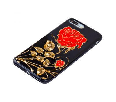 Чохол Glossy Rose для iPhone 7 Plus / 8 Plus червоний 3027404