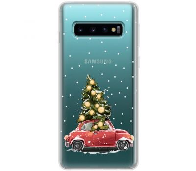 Чохол для Samsung Galaxy S10 (G973) MixCase Новий рік ялинка їде додому