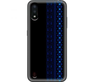Чохол для Samsung Galaxy A01 (A015) MixCase патріотичні синій колір вишиванки