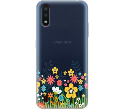 Чохол для Samsung Galaxy A01 (A015) Mixcase квіти квіткове поле