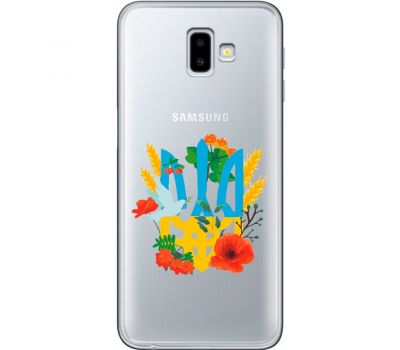 Чохол для Samsung Galaxy J6+ 2018 (J610) MixCase патріотичні герб у квітах