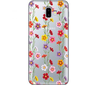 Чохол для Samsung Galaxy J6+ 2018 (J610) Mixcase квіти патерн квіткових ліан