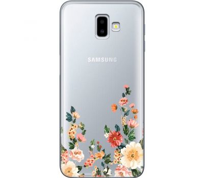 Чохол для Samsung Galaxy J6+ 2018 (J610) Mixcase квіти квіточки