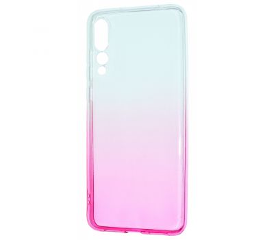 Чохол для Huawei Y6 2019 Gradient Design рожево-білий 303272