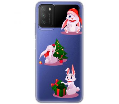 Чохол для Xiaomi Poco M3 MixCase Новий рік символ року кролик