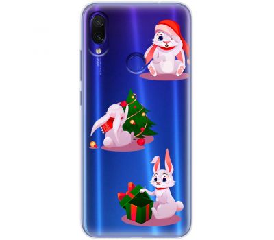 Чохол для Xiaomi Redmi Note 7 MixCase Новий рік символ року кролик