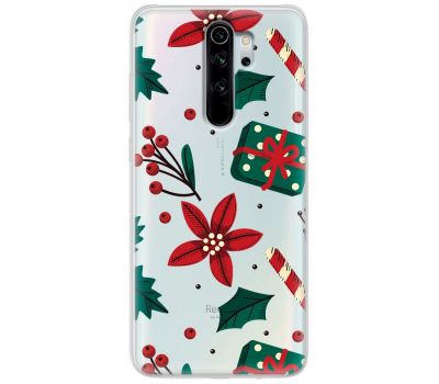 Чохол для Xiaomi Redmi Note 8 Pro MixCase Новий рік патерн омела