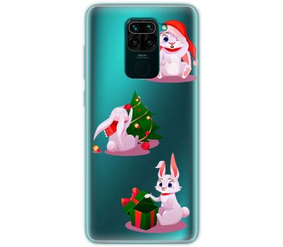 Чохол для Xiaomi Redmi Note 9 MixCase Новий рік символ року кролик