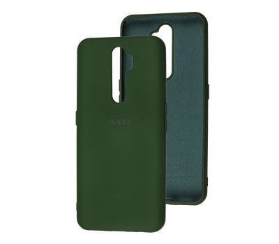 Чохол для Oppo A5 (2020) / Oppo A9 2020 Silicone Full зелений / dark green