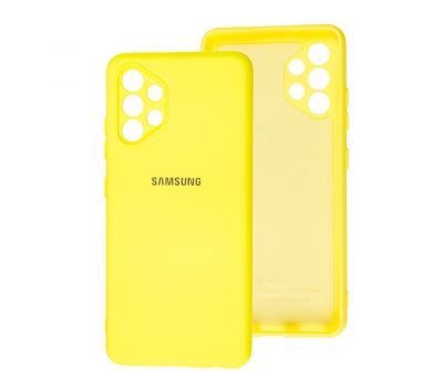 Чохол для Samsung Galaxy A32 (A325) Silicone Full camera жовтий