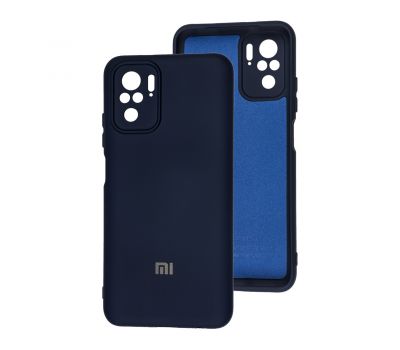 Чохол для Xiaomi Redmi Note 10 / 10s Silicone Full camera синій / midnight blue