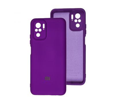 Чохол для Xiaomi Redmi Note 10 / 10s Silicone Full camera фіолетовий / purple