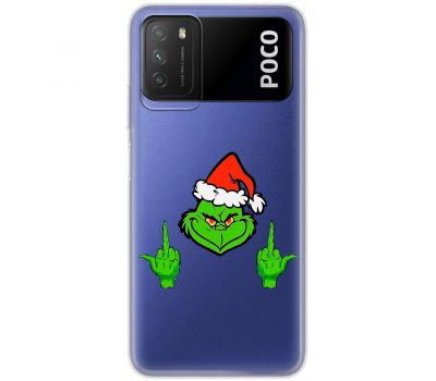 Чохол для Xiaomi Poco M3 MixCase Новий рік Грінч проти Різдва