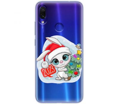 Чохол для Xiaomi Redmi Note 7 MixCase Новий рік кролик 2023