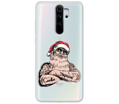 Чохол для Xiaomi Redmi Note 8 MixCase Новий рік Санта Клаус за Україну