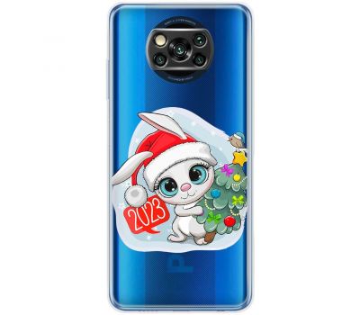 Чохол для Xiaomi Poco X3 / X3 Pro MixCase Новий рік кролик 2023